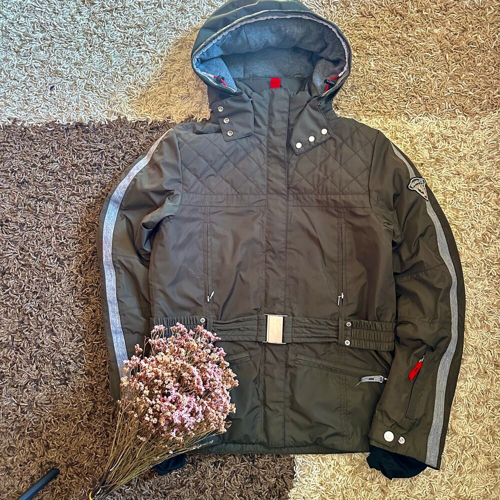 Bogner Fire Ice 89 Khaki Jacket With Belt Women’s Size ML / 10 US Ski